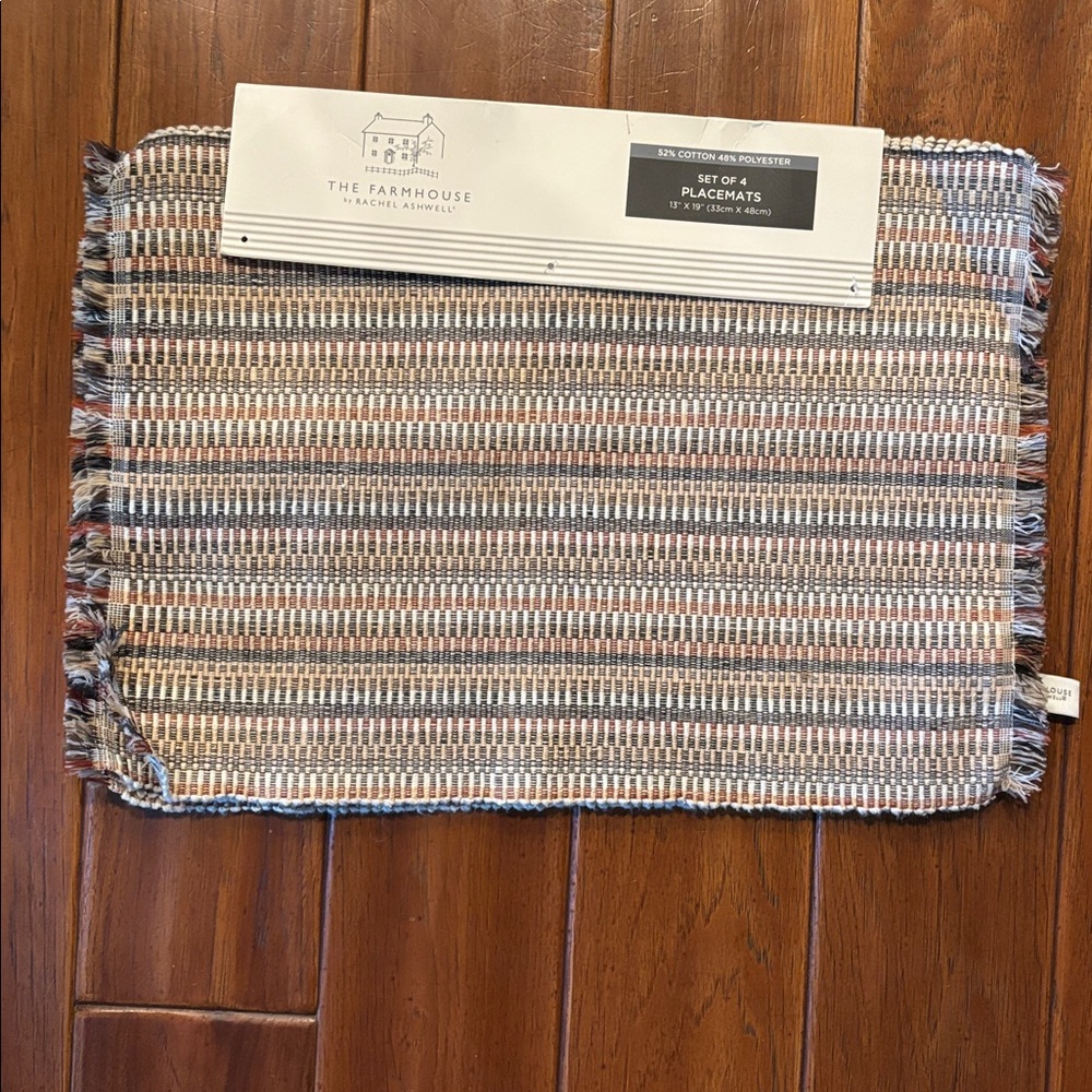 Set of 4 The Farmhouse Rachel Ashwell Fall Placemats
